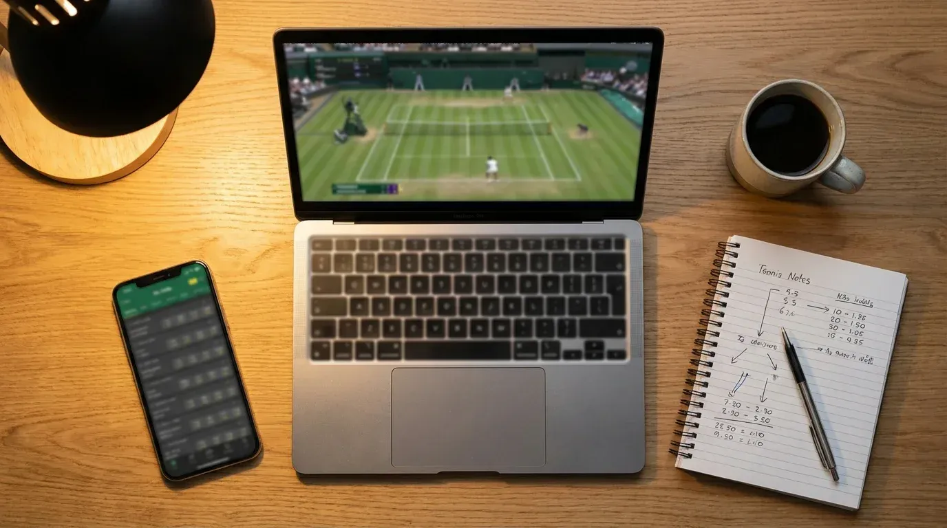 Comparación de cuotas de apuestas de tenis en múltiples pantallas